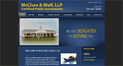 Desktop Screenshot of mcclurewolfcpas.com