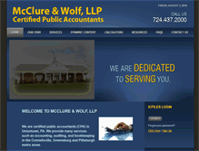Tablet Screenshot of mcclurewolfcpas.com